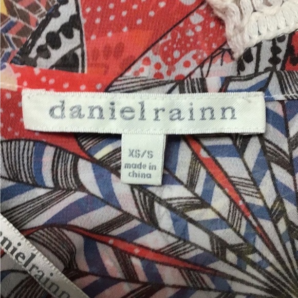 Daniel Rainn Women’s Open Front Fringe Boho Kimono Top, size XS/S - Picture 7 of 15